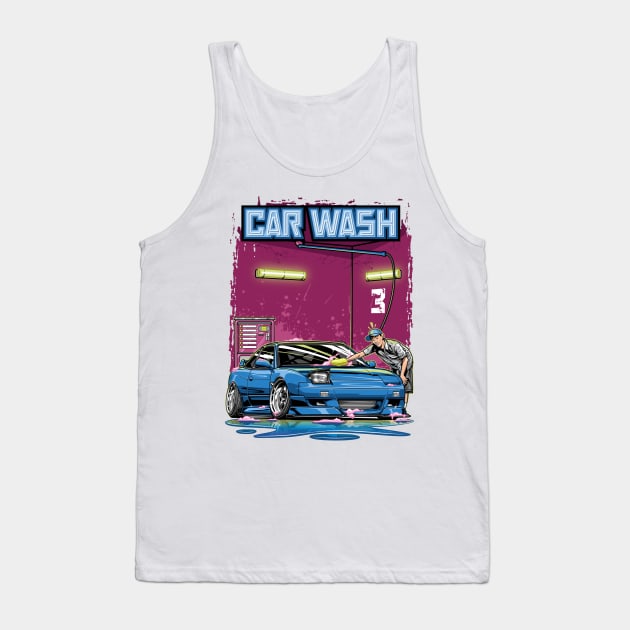 Happy 180sx - Car Wash Tank Top by racingfactory